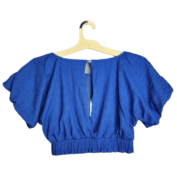 Free People Blue Crop Top - Picture 3 of 6